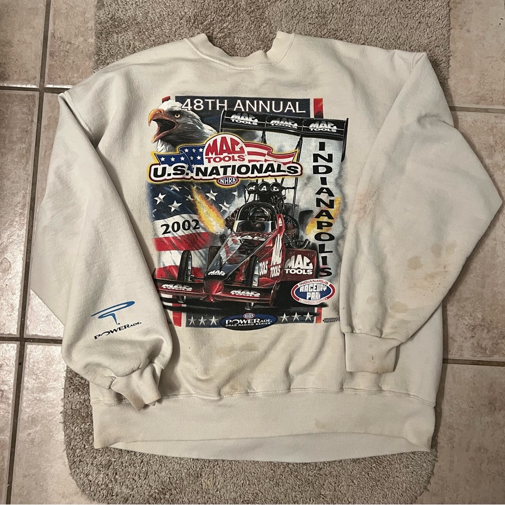 Vintage NHRA Mac tool racing sweatshirt rare